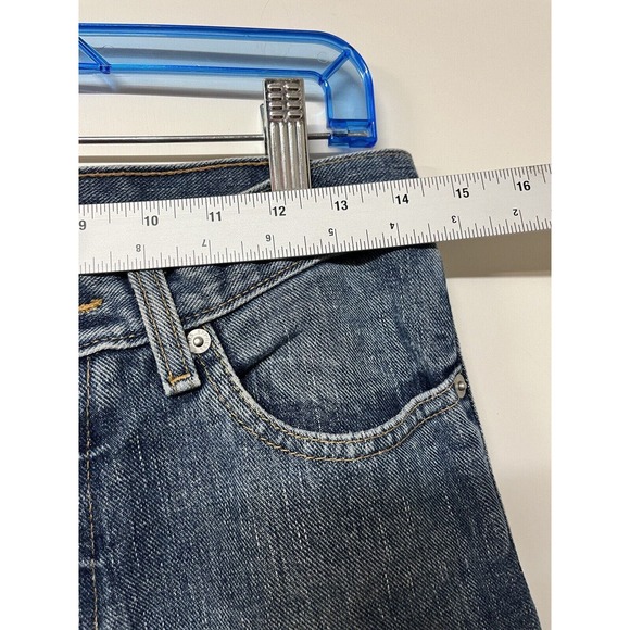 Express Jeans Women's Size 5/6R Boot Leg Denim Euro Button Cotton Casual Classic - Picture 9 of 9
